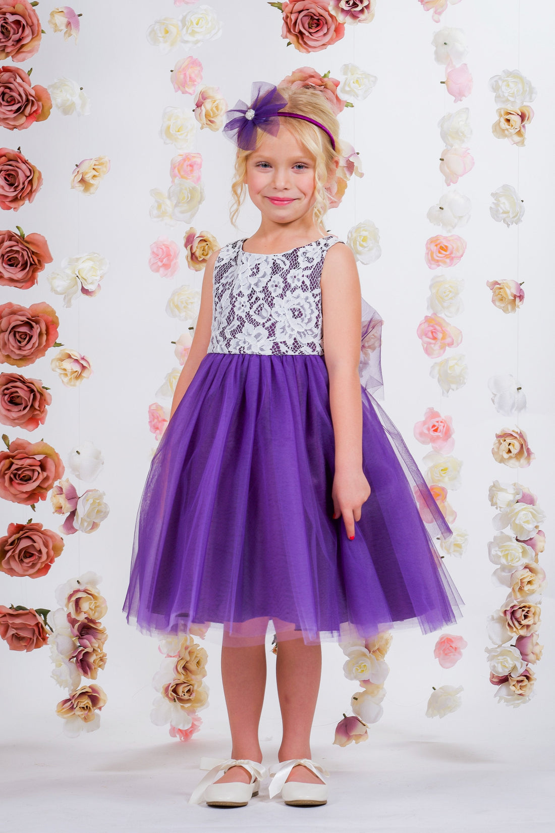 Girl Party Lace Illusion Dress by AS414 Kids Dream - Girl Formal Dresses