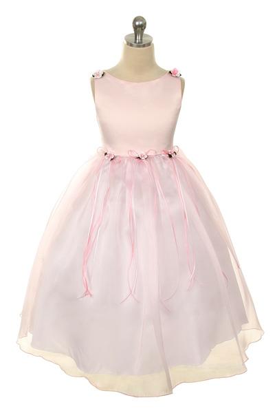 Rosebud Organza Girl Party Dress by AS149 Kids Dream - Girl Formal Dresses