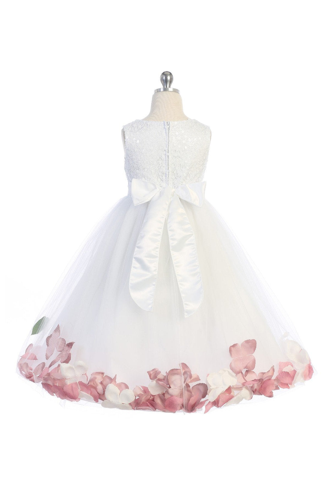 Sequin Top Petal Flower Girl Dress 1of 2 by AS160C Kids Dream - Girl Formal Dresses