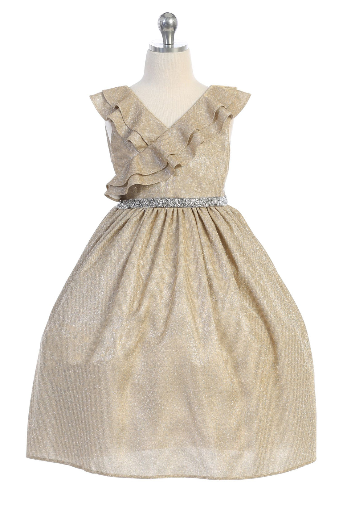 Girl Dress- Sparkly Ruffle Dress - AS504 Kids Dream