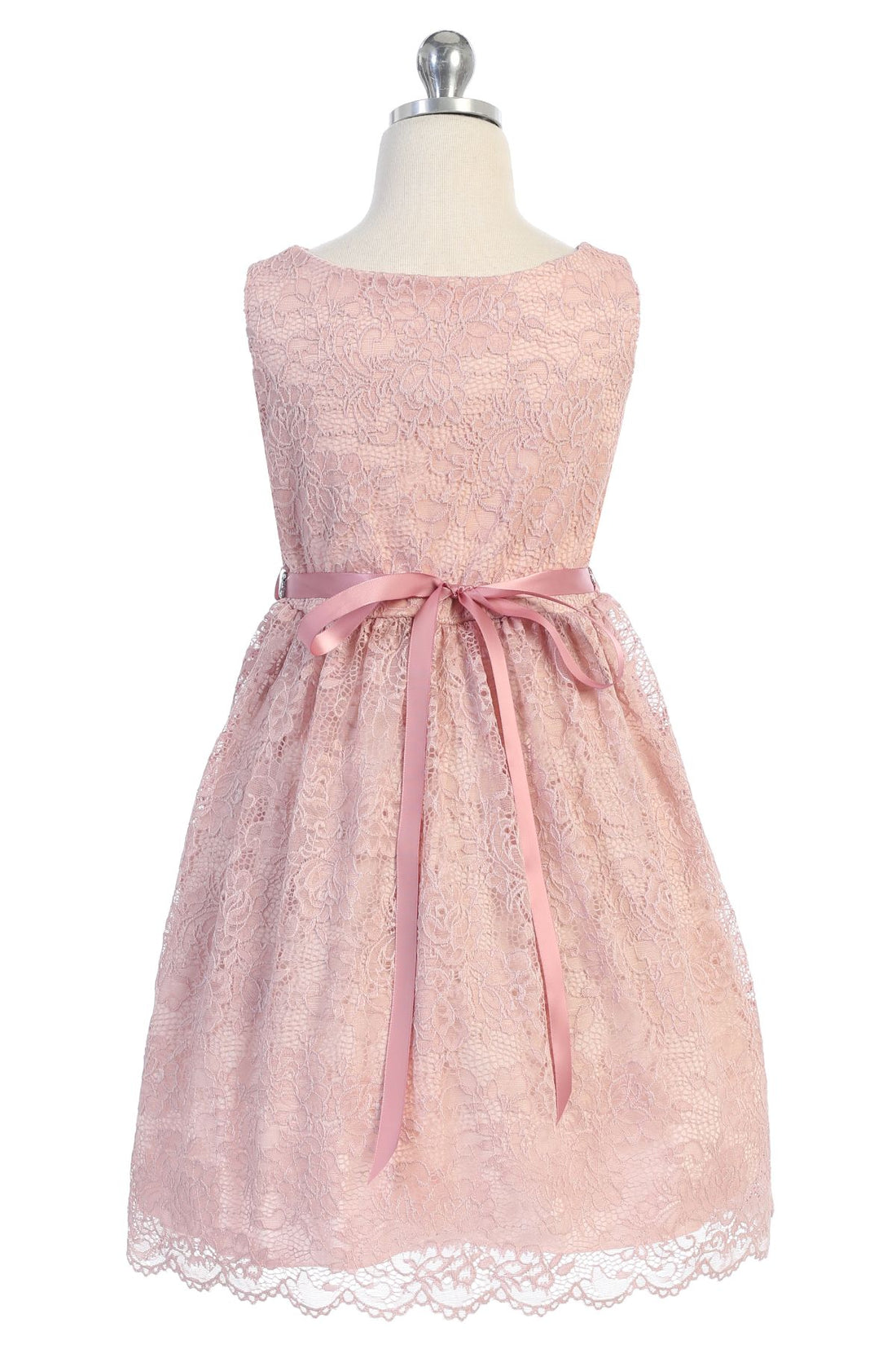 Girl Party Dress with Lace & Rhinestone Detail  by AS492 Kids Dream - Formal/Evening Girl Dress