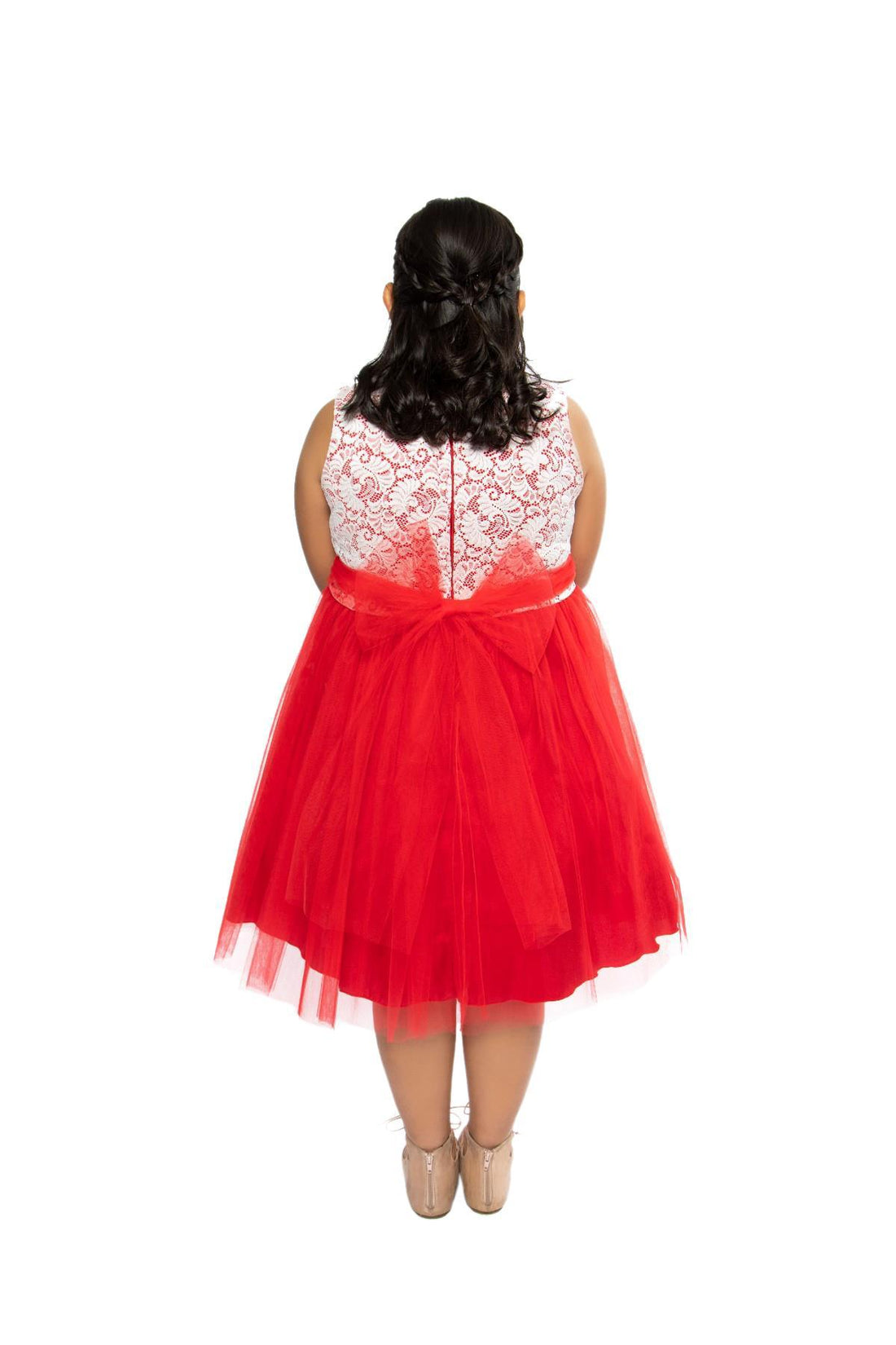 Stretch Lace Tulle Girl Party Dress Plus Size by AS420+ Kids Dream - Girl Formal Dresses