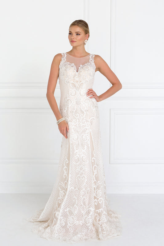 Elizabeth K - GL1588 -  Lace Illusion Sweetheart Mermaid Bridal Gown