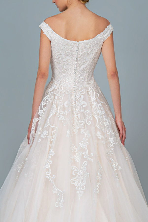 GL1800 GLS by Gloria - Embroidered Sweetheart A-Line Wedding Gown