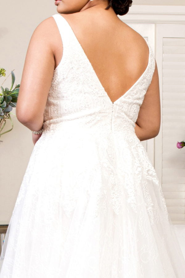 Elizabeth K - GL1902 - Embroidery V-Neck Wedding Gown