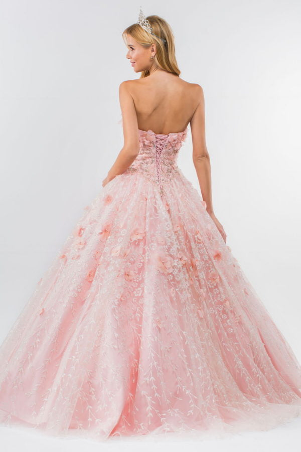 Elizabeth K - GL1939 - Embellished Bodice Sweetheart Quinceanera Dress