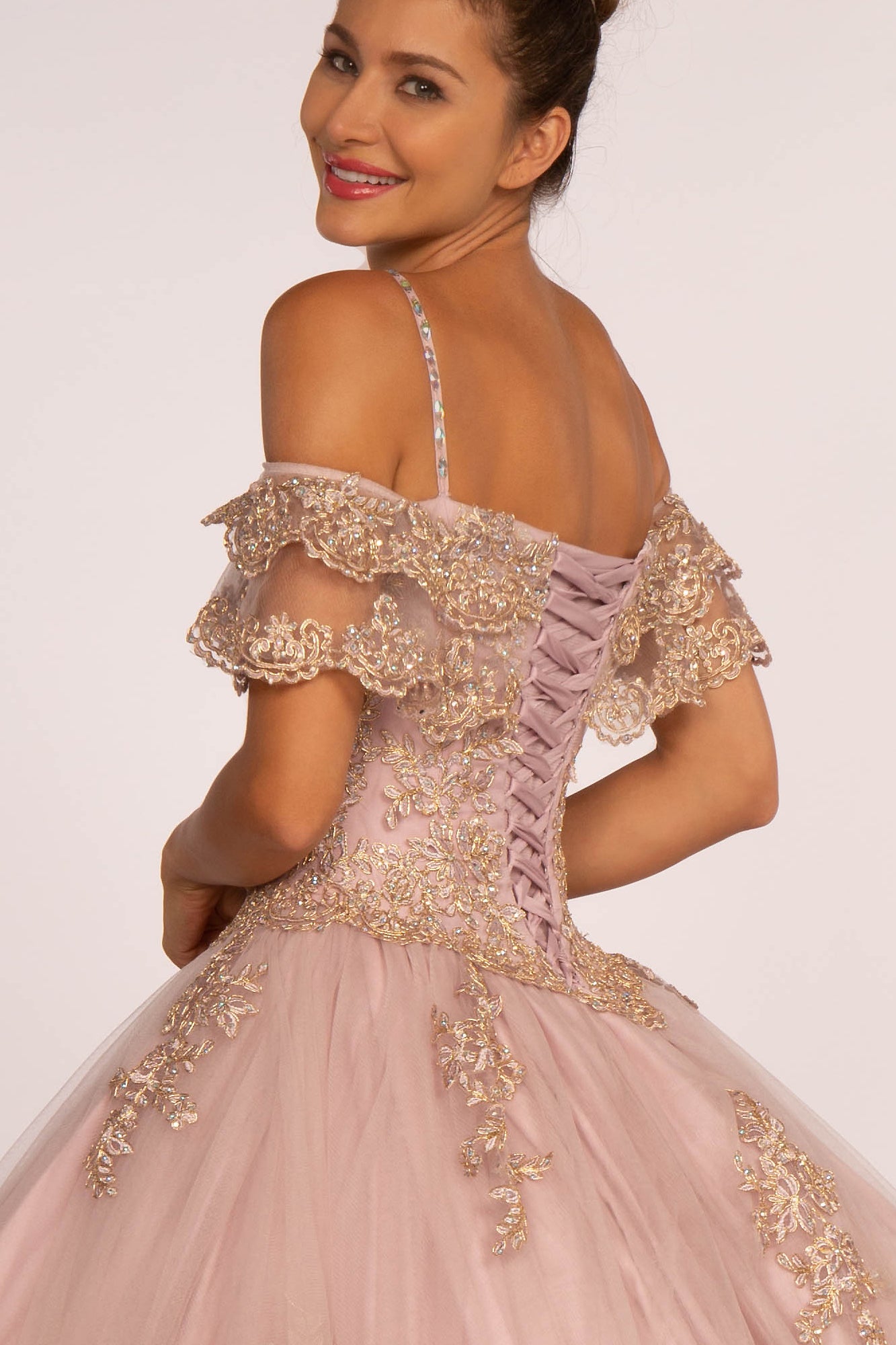 Elizabeth K - GL2510 - Embellished Off-the-Shoulder Quinceanera Dress