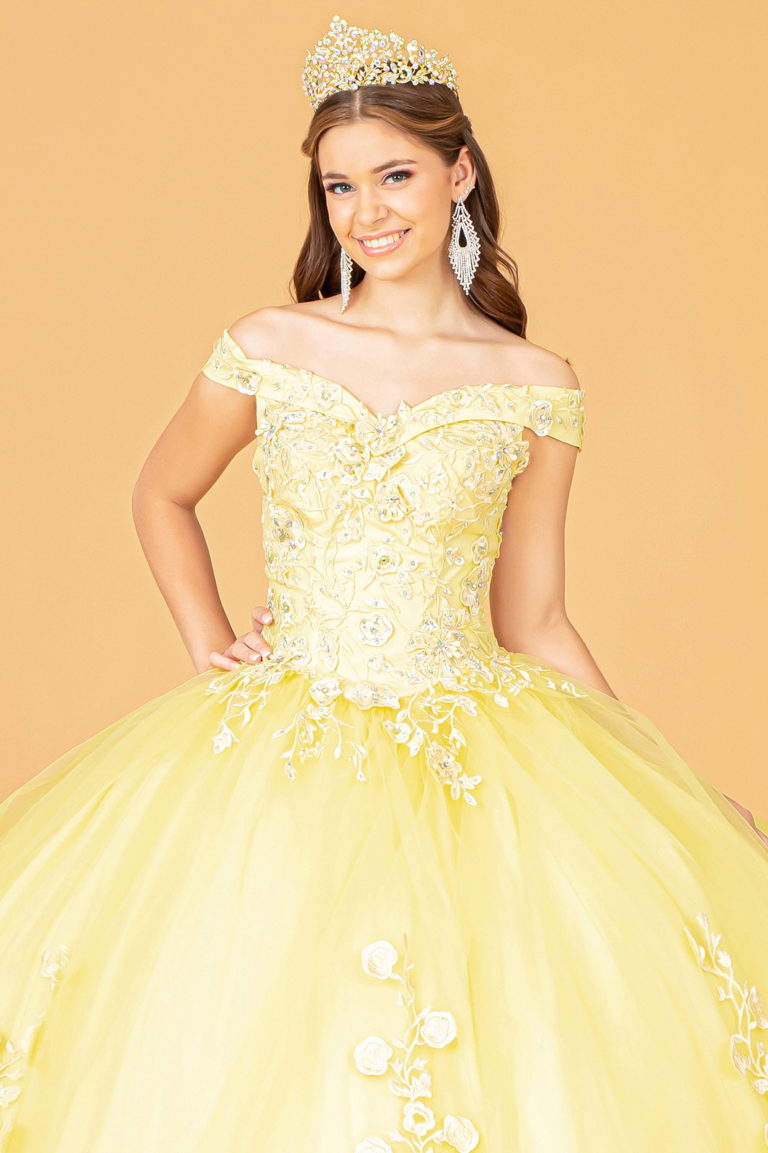 Elizabeth K - GL2802 - Mesh Off-Shoulder Ballgown Quinceanera Dress