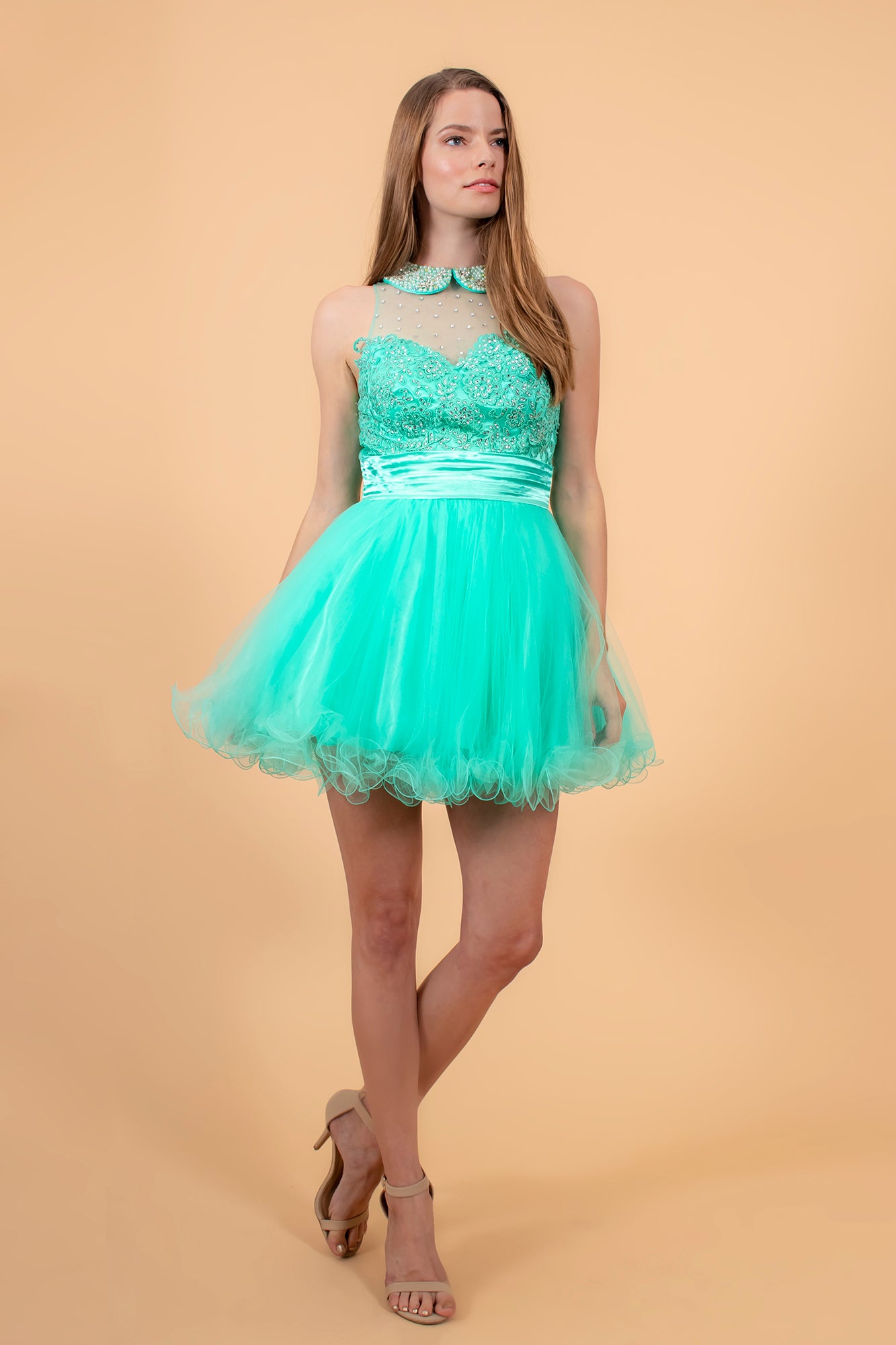 Elizabeth K - GS2032 - Layered Tulle Sweetheart Cocktail Dress - Short